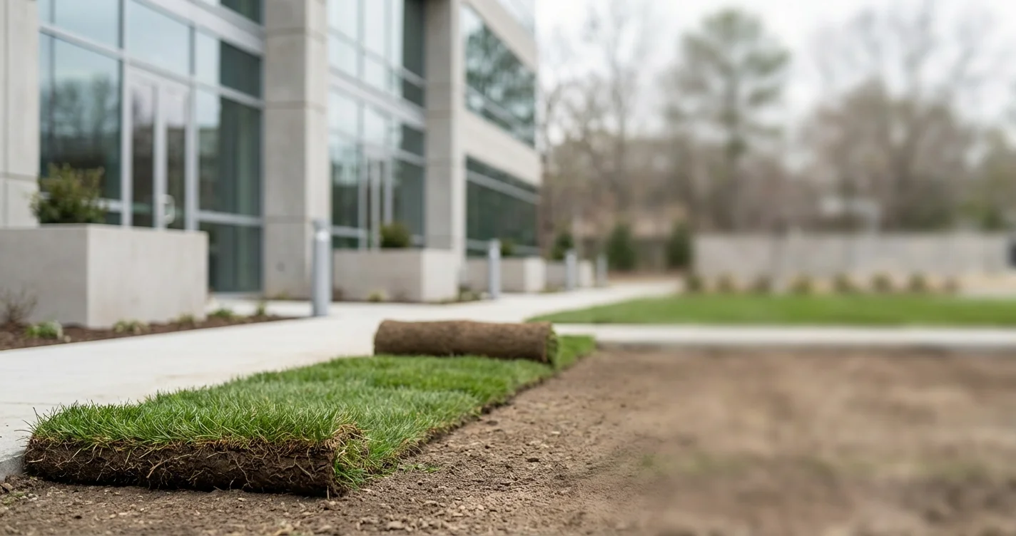 Install Sod on a Commercial Property